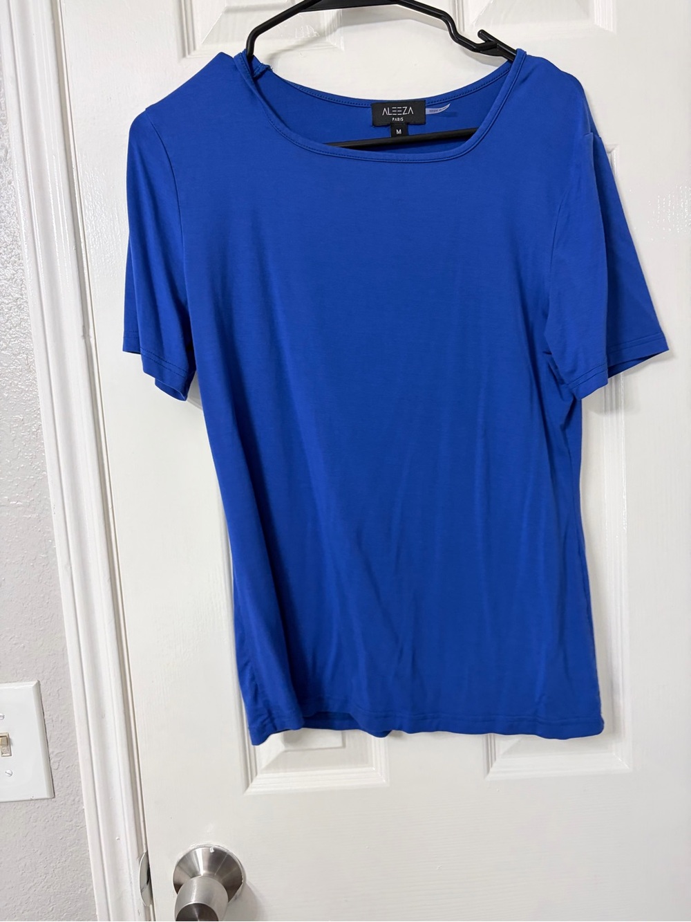 Aleeza Paris Women’s Short Sleeve Top - Royal Blue